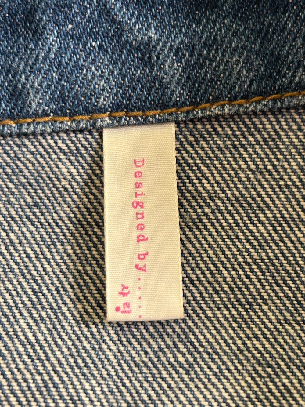 VTG Y2K Crazy Cool Denim Jean Jacket Korean Graphic Patchwork Retro Mall Goth L - Picture 12 of 16